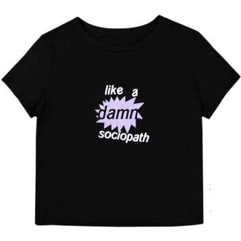 Merch Olivia Rodrigo: Women's Crop Top Like A Damn Sociopath