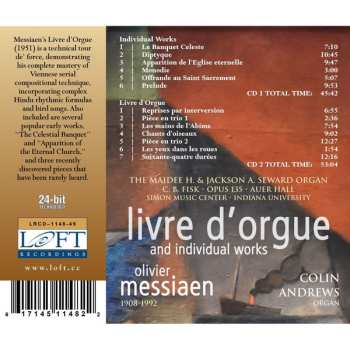 2CD Olivier Messiaen: Livre D'orgue And Individual Works