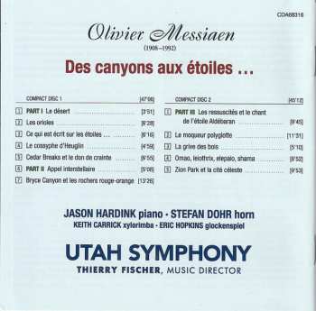 2CD Utah Symphony Orchestra: Des Canyons Aux Étoiles...