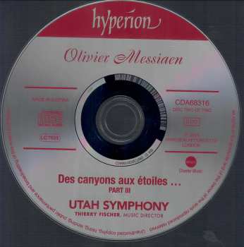 2CD Utah Symphony Orchestra: Des Canyons Aux Étoiles...