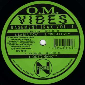 Album O.M. Vibes: O.m. Vibes Basement Trax 1 La Mia Fica: Time 4