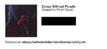 LP Oneohtrix Point Never: Zones Without People CLR | LTD