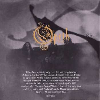 CD Opeth: Orchid