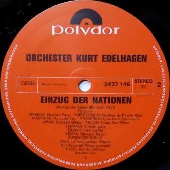 2LP/Box Set Orchester Kurt Edelhagen: Einzug Der Nationen