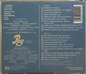 CD "Peg" Original London Cast: Peg: A Romantic New Musical (Original London Cast)