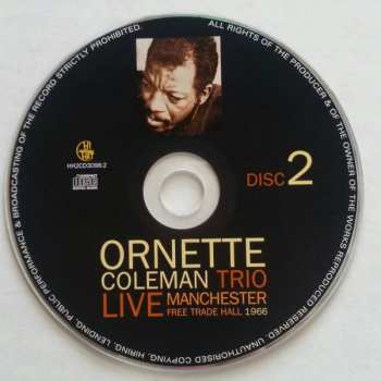 2CD The Ornette Coleman Trio: Live Manchester Free Trade Hall 1966