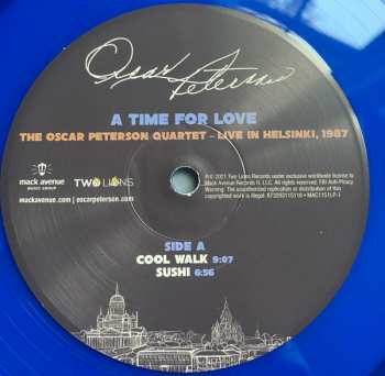 3LP Oscar Peterson: A Time For Love: The Oscar Peterson Quartet - Live In Helsinki, 1987 CLR