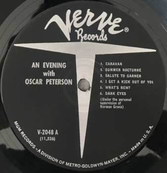 LP Oscar Peterson: An Evening With Oscar Peterson