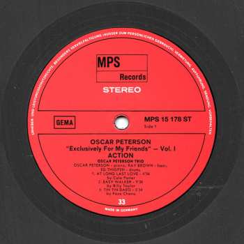 6LP/Box Set Oscar Peterson: Exclusively For My Friends LTD