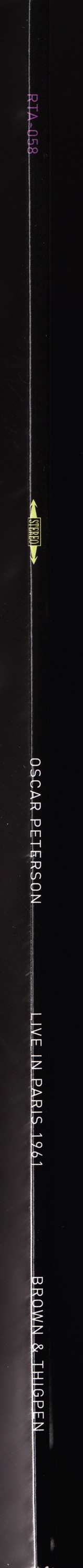 LP Oscar Peterson: Live In Paris 1961 LTD | NUM