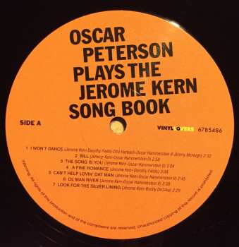 LP Oscar Peterson: Oscar Peterson Plays The Jerome Kern Songbook LTD