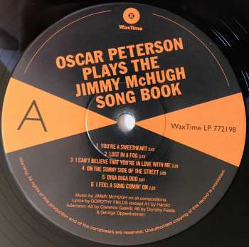 LP Oscar Peterson: Oscar Peterson Plays The Jimmy McHugh Song Book  LTD