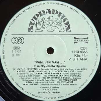 LP Ostravanka: Vám, Jen Vám...Písničky Josefa Ogurka
