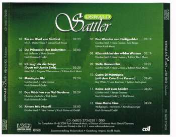 3CD/Box Set Oswald Sattler: Meine Berge Dolomiten