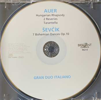 CD Otakar Sevcik: 7 Bohemian Dances Op.10  / Hungarian Rhapsody . Rêverie