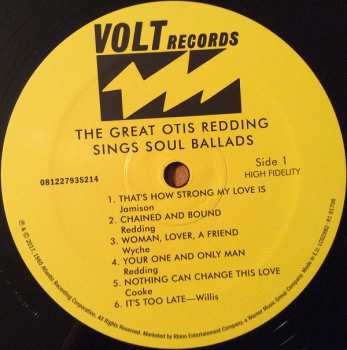 7LP/Box Set Otis Redding: The Definitive Studio Album Collection