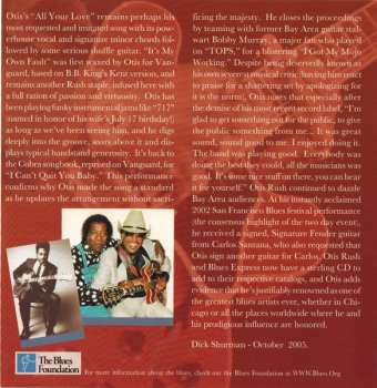 CD Otis Rush: Live ...And In Concert From San Francisco