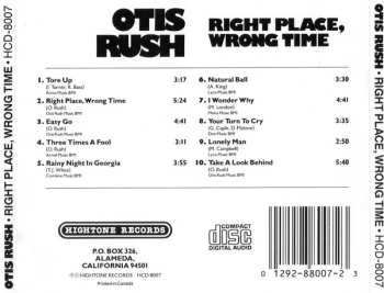 CD Otis Rush: Right Place, Wrong Time