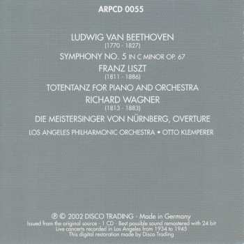 CD Los Angeles Philharmonic Orchestra: Beethoven, Symphony No. 5 / Liszt, Totentanz / Wagner, Die Meistersinger