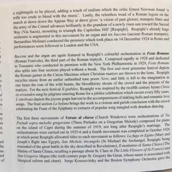 CD Ottorino Respighi: Pines, Fountains & Festivals of Rome / Church Window (exc)