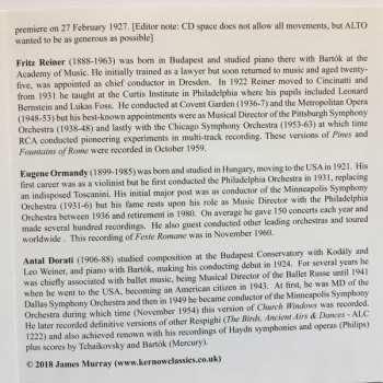 CD Ottorino Respighi: Pines, Fountains & Festivals of Rome / Church Window (exc)