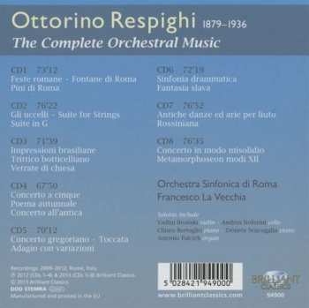 8CD/Box Set Ottorino Respighi: The Complete Orchestral Music