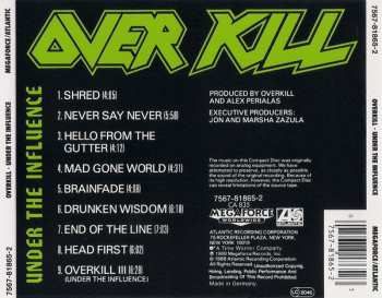 CD Overkill: Under The Influence