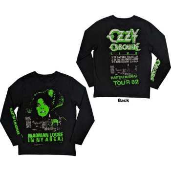 Merch Ozzy Osbourne: Ozzy Osbourne Unisex Long Sleeve T-shirt: Madman Loose (back & Sleeve Print) (small) S