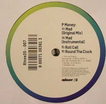LP P Money: Mad / Roll Call / Round The Clock  LTD | NUM
