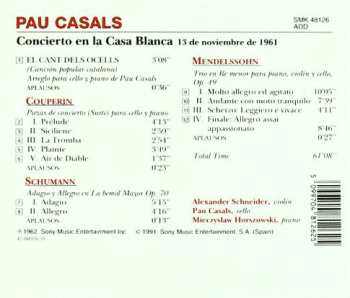 CD Pablo Casals: Concierto En La Casa Blanca 13-XI-61