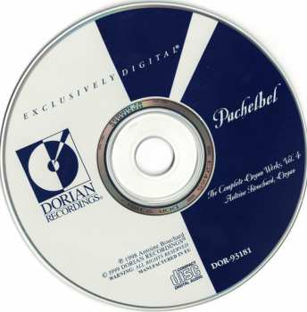CD Johann Pachelbel: The Complete Organ Works Volume 4