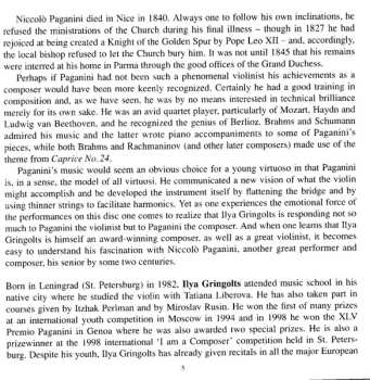 CD Niccolò Paganini: Paganini