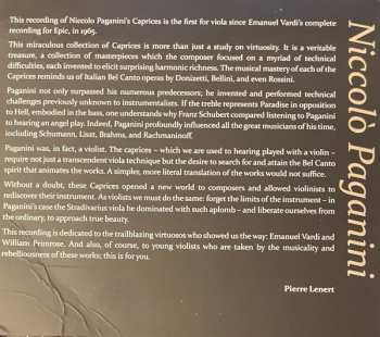 2CD Niccolò Paganini: Complete Caprices Transcribed For Viola