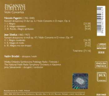 CD Jean Sibelius: Violin Concertos