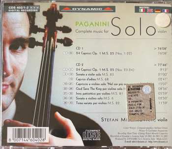 2CD Niccolò Paganini: Solo . Complete Music For Solo Violin
