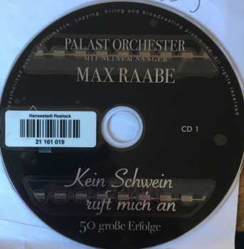 2CD Palast Orchester Mit Seinem Sänger Max Raabe: Kein Schwein Ruft Mich An