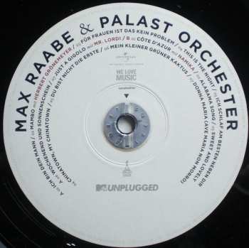 2LP Palast Orchester Mit Seinem Sänger Max Raabe: MTV Unplugged