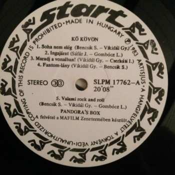 LP Pandora's Box: Kő Kövön