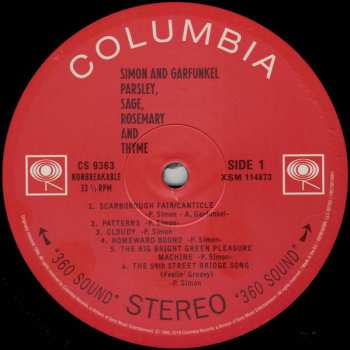 LP Simon & Garfunkel: Parsley, Sage, Rosemary And Thyme