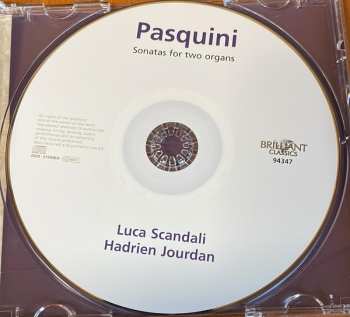 CD Bernardo Pasquini: Sonatas For Two Organs