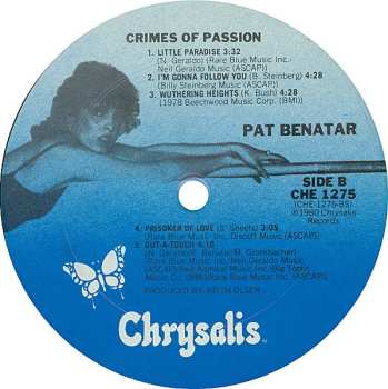 LP Pat Benatar: Crimes Of Passion