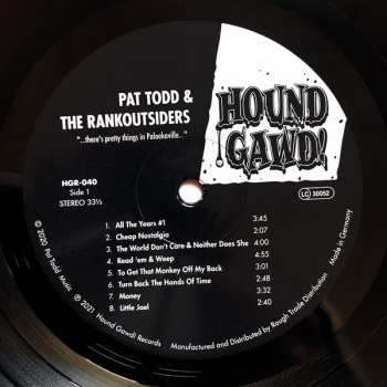 LP Pat Todd & The Rankoutsiders: "…There's Pretty Things In Palookaville…"