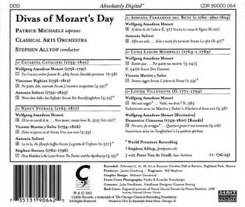 CD Patrice Michaels: Divas Of Mozart's Day