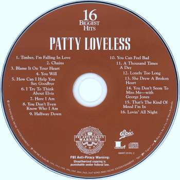 CD Patty Loveless: 16 Biggest Hits