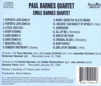 CD Paul Barnes Quartet: Paul Barnes Quartet 1969 / Emile Barnes Quartet 1961