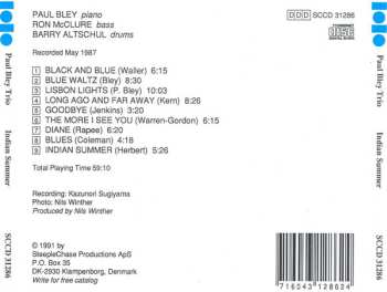 CD Paul Bley: Indian Summer