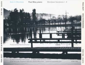 CD Paul Bley: Solo In Mondsee