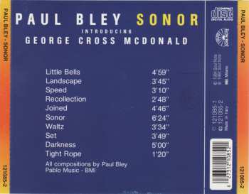 CD Paul Bley: Sonor