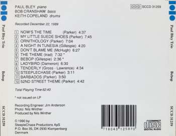 CD Paul Bley Trio: Bebop