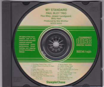 CD Paul Bley Trio: My Standard
